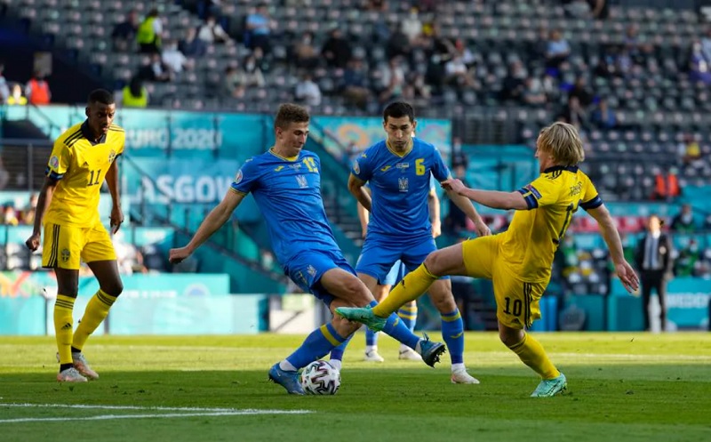 Pertandingan Swedia vs Ukraina Skor 1 - 1 Euro 2020